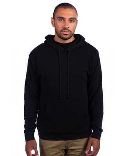 Next Level Apparel 9304 Adult Sueded French Terry Pullover Sweatshirt - Black - HIT a Double