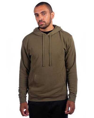 Next Level Apparel 9304 Adult Sueded French Terry Pullover Sweatshirt - Military Green - HIT a Double