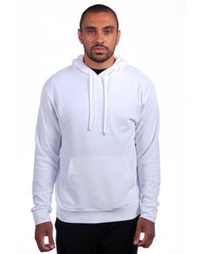 Next Level Apparel 9304 Adult Sueded French Terry Pullover Sweatshirt - White - HIT a Double