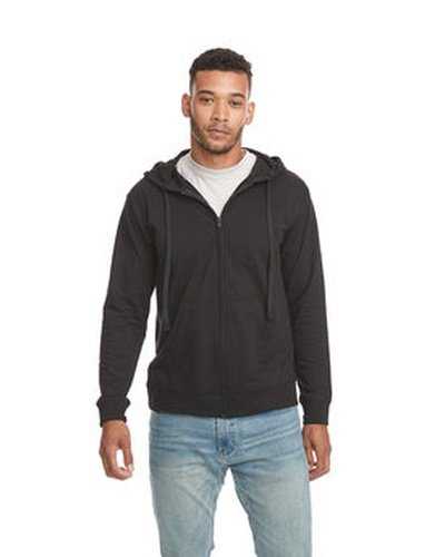 Next Level Apparel 9601 Adult Laguna French Terry Full-Zip Hooded Sweatshirt - Black Black - HIT a Double