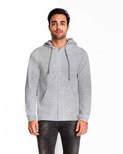 Next Level Apparel 9601 Adult Laguna French Terry Full-Zip Hooded Sweatshirt - Heather Gray Heather Gray - HIT a Double