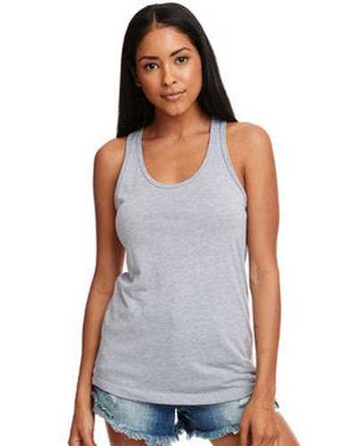 Next Level Apparel N1533 Ladies&#39; Ideal Racerback Tank - Heather Gray - HIT a Double