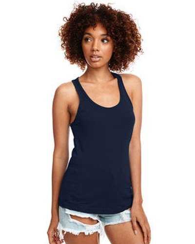 Next Level Apparel N1533 Ladies' Ideal Racerback Tank - Midnight Navy - HIT a Double