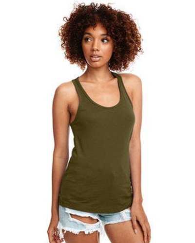Next Level Apparel N1533 Ladies&#39; Ideal Racerback Tank - Military Green - HIT a Double