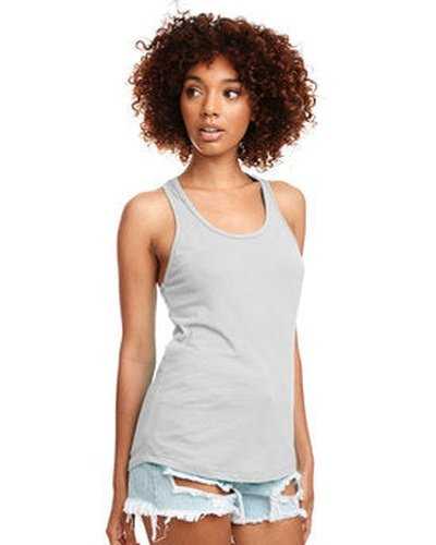 Next Level Apparel N1533 Ladies&#39; Ideal Racerback Tank - Silver - HIT a Double