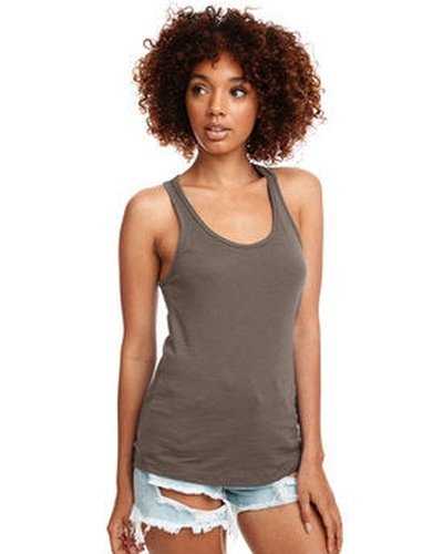 Next Level Apparel N1533 Ladies&#39; Ideal Racerback Tank - Warm Gray - HIT a Double