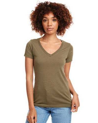 Next Level Apparel N1540 Ladies&#39; Ideal V - Military Green - HIT a Double