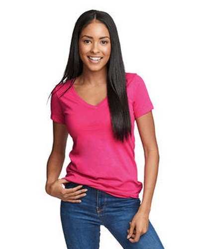 Next Level Apparel N1540 Ladies' Ideal V - Raspberry - HIT a Double