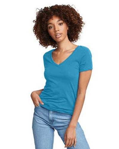 Next Level Apparel N1540 Ladies&#39; Ideal V - Turquoise - HIT a Double