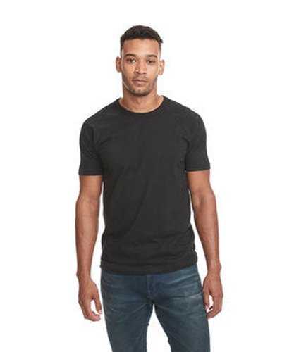 Next Level Apparel N3650 Unisex Raglan Short-Sleeve T-Shirt - Black Black - HIT a Double