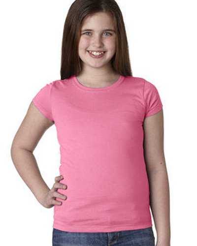 Next Level Apparel N3710 Youth Girls Princess T-Shirt - Hot Pink - HIT a Double