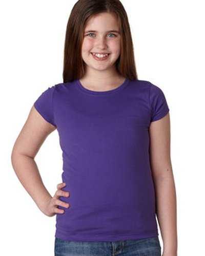 Next Level Apparel N3710 Youth Girls Princess T-Shirt - Purple Rush - HIT a Double