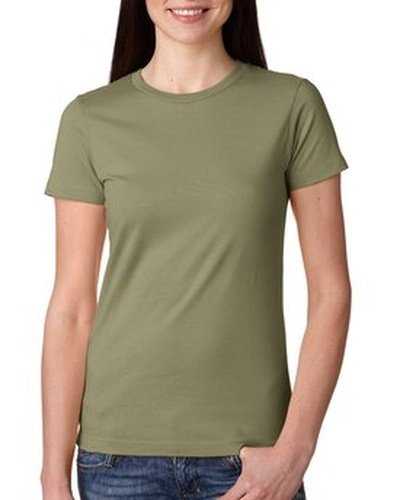 Next Level Apparel N3900 Ladies&#39; Boyfriend T-Shirt - Light Olive - HIT a Double