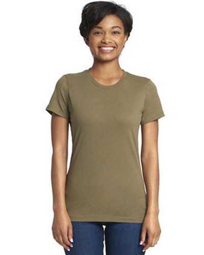 Next Level Apparel N3900 Ladies&#39; Boyfriend T-Shirt - Military Green - HIT a Double