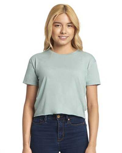 Next Level Apparel N5080 Ladies' Festival Cali Crop T-Shirt - Stonewash Green - HIT a Double