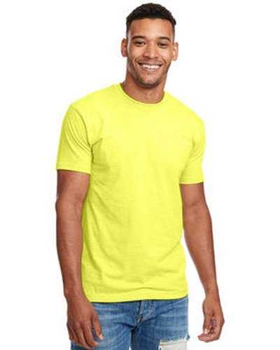 Next Level Apparel N6210 Unisex CVC Crewneck T-Shirt - Neon Yellow - HIT a Double