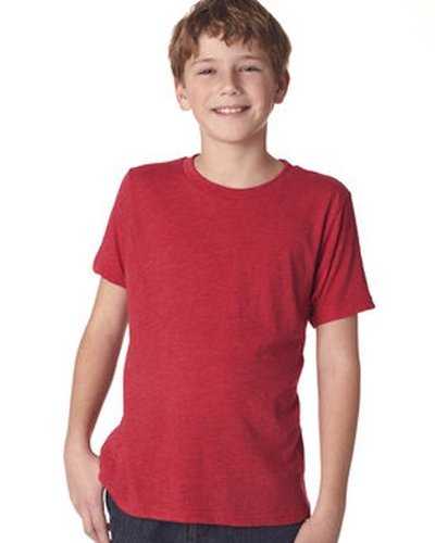 Next Level Apparel N6310 Youth Triblend Crew - Vintage Red - HIT a Double