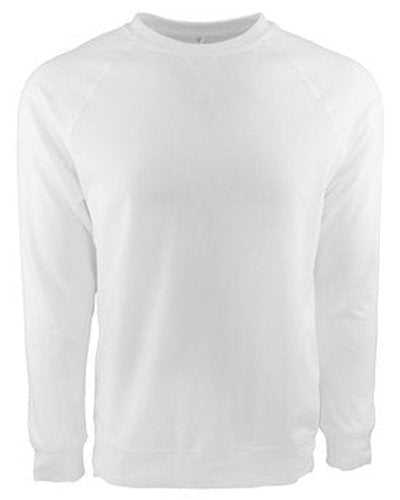 Next Level Apparel N9000 Unisex Laguna French Terry Raglan Sweatshirt - White - HIT a Double