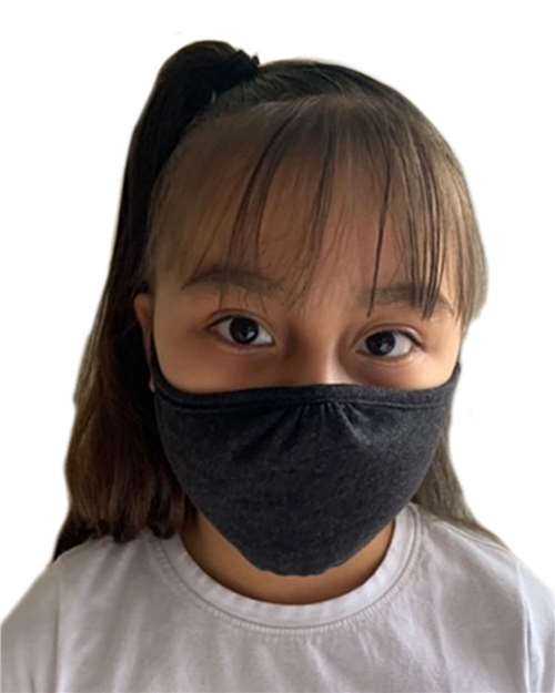 Next Level M105 Youth CVC General Use Face Mask Pkg 48 - Black - HIT a Double