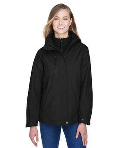 North End 78178 Ladies&#39; Caprice 3-In-1 Jacket with Soft Shell Liner - Black - HIT a Double