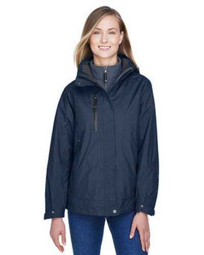 North End 78178 Ladies&#39; Caprice 3-In-1 Jacket with Soft Shell Liner - Navy - HIT a Double