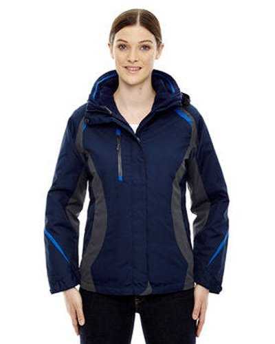 North End 78195 Ladies&#39; Height 3-In-1 Jacket with Insulated Liner - Night - HIT a Double
