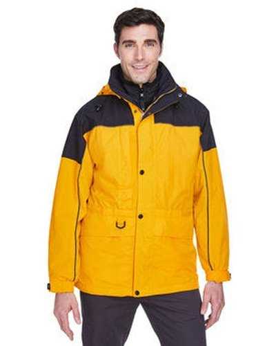 North End 88006 Adult 3-In-1 Two-Tone Parka - Sun Ray - HIT a Double