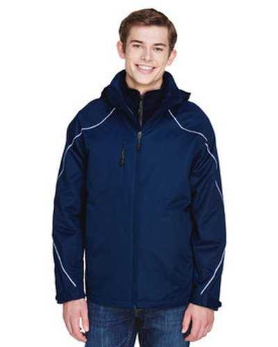 North End 88196T Men&#39;s Tall Angle 3-In-1 Jacket with Bonded Fleece Liner - Night - HIT a Double