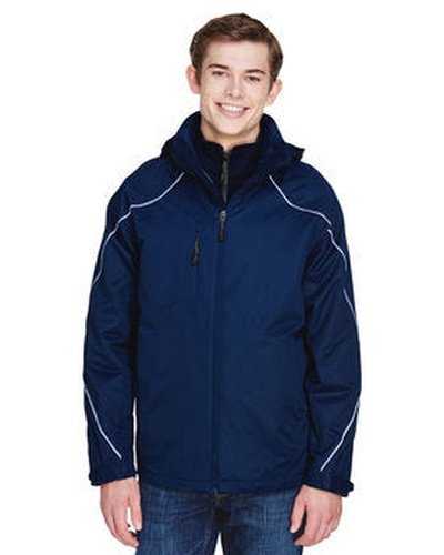 North End 88196T Men's Tall Angle 3-In-1 Jacket with Bonded Fleece Liner - Night - HIT a Double