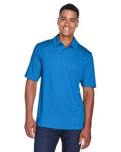North End 88632 Men's Recycled Polyester Performance Pique Polo - Light Nautical Blue - HIT a Double