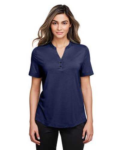 North End NE100W Ladies&#39; Jaq Snap-Up Stretch Performance Polo - Navy - HIT a Double
