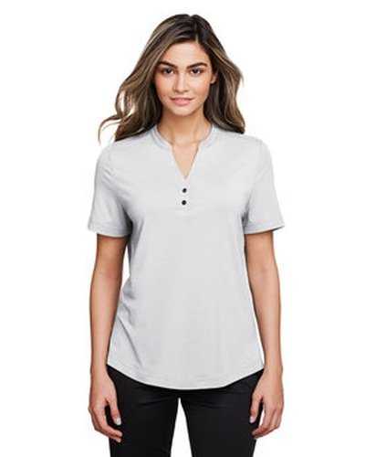 North End NE100W Ladies&#39; Jaq Snap-Up Stretch Performance Polo - Platinum - HIT a Double