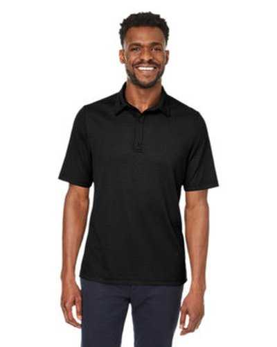 North End NE102 Men&#39;s Replay Recycled Polo - Black - HIT a Double