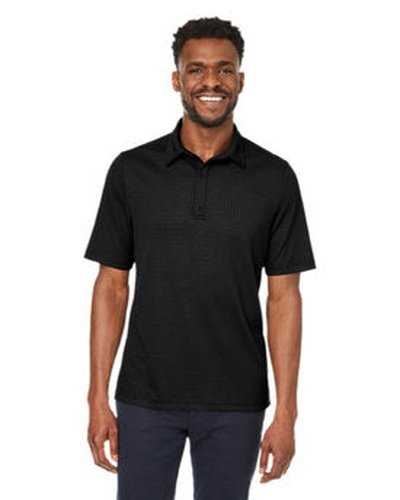 North End NE102 Men's Replay Recycled Polo - Black - HIT a Double