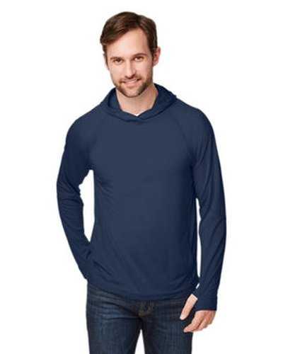North End NE105 Unisex Jaq Stretch Performance Hoodie - Navy - HIT a Double