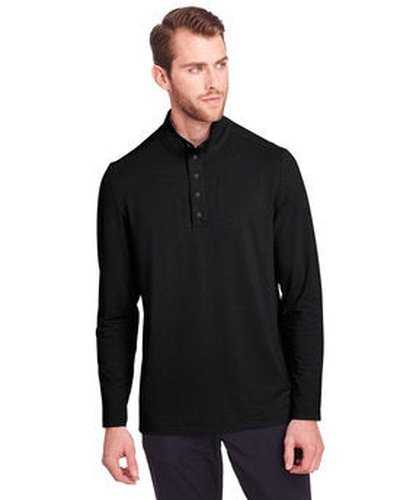 North End NE400 Men&#39;s Jaq Snap-Up Stretch Performance Pullover - Black - HIT a Double
