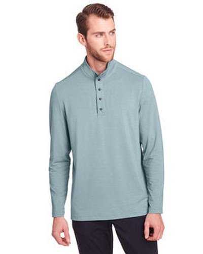 North End NE400 Men&#39;s Jaq Snap-Up Stretch Performance Pullover - Opal Blue - HIT a Double