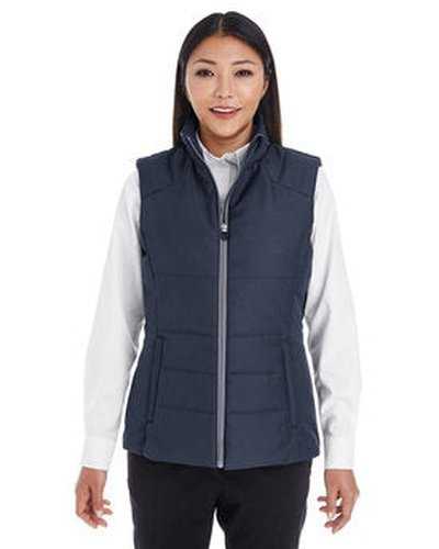 North End NE702W Ladies' Engage Interactive Insulated Vest - Navy Graph - HIT a Double