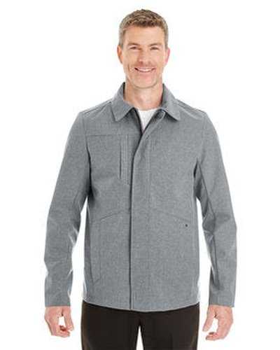 North End NE705 Men's Edge Soft Shell Jacket with Fold-Down Collar - City Gray - HIT a Double