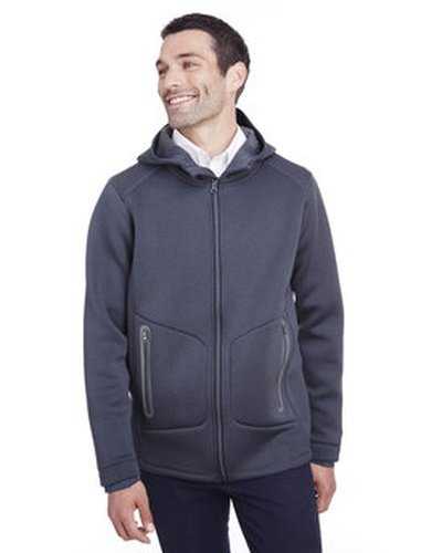 North End NE707 Men's Paramount Bonded Knit Jacket - Clsc Navy Heather Crb - HIT a Double