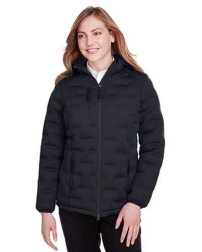 North End NE708W Ladies' Loft Puffer Jacket - Black Carbon - HIT a Double