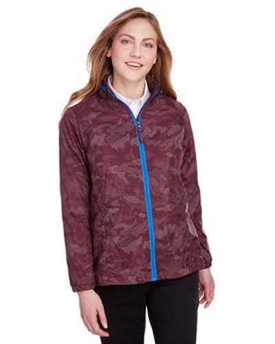 North End NE711W Ladies&#39; Rotate Reflective Jacket - Burgundy Blue - HIT a Double