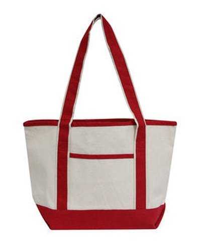 OAD OAD102 Promo Heavyweight Med Bat Tote - Natural Red - HIT a Double