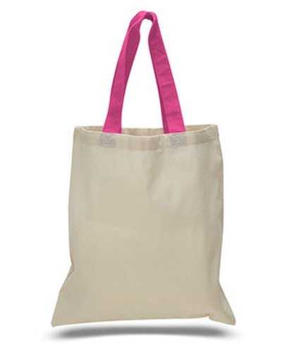 OAD OAD105 Contrasting Handles Tote - Hot Pink - HIT a Double