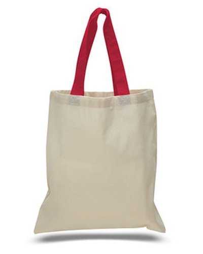 OAD OAD105 Contrasting Handles Tote - Red - HIT a Double