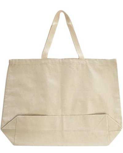OAD OAD108 Jumbo 12 oz Gusseted Tote - Natural - HIT a Double