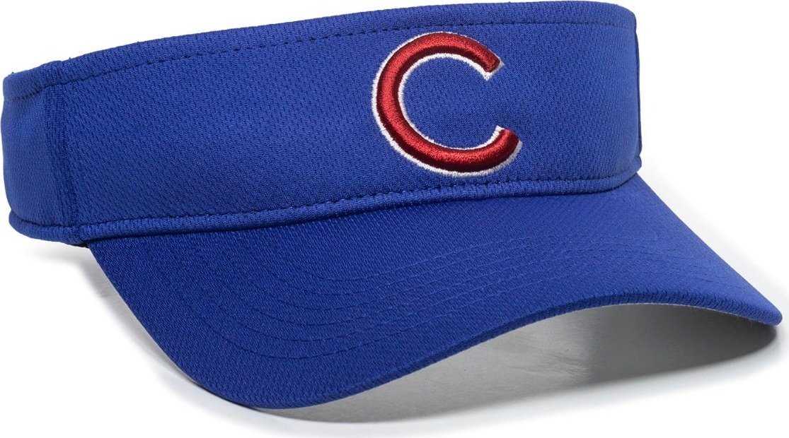 OC Sports MLB-185 Traditional Visor - Chicago Cubs