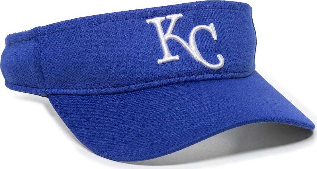 OC Sports MLB-185 Traditional Visor - Kansas City Royals