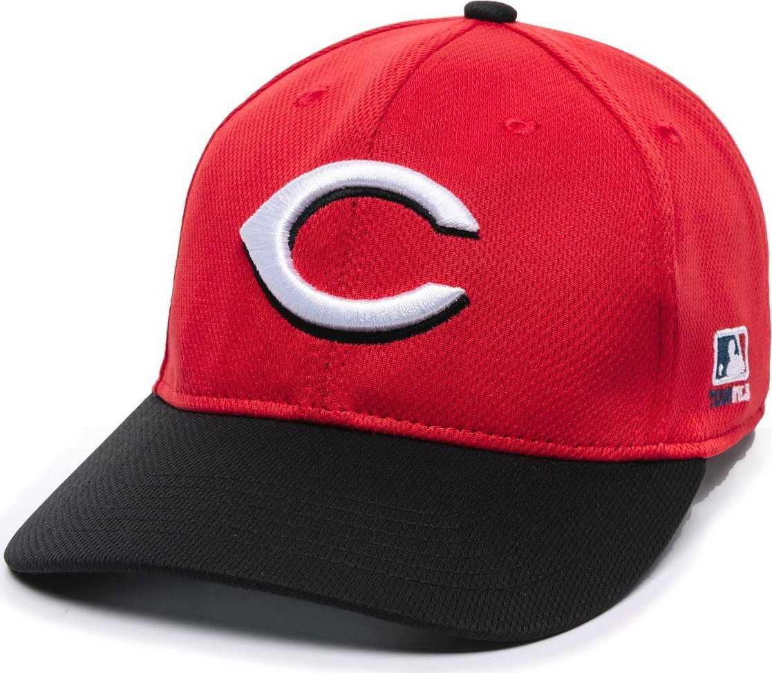 OC Sports MLB-350 MLB Polyester Baseball Adjustable Cap - Cincinnati Reds Road - HIT a Double