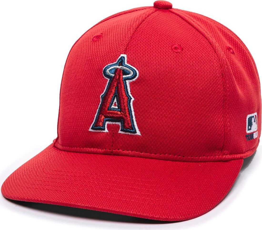 OC Sports MLB-350 MLB Polyester Baseball Adjustable Cap - Los Angeles Angels Home &amp; Road - HIT a Double